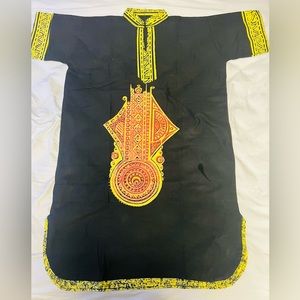 African wax painted dress.